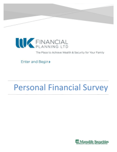 Personal Financial Survey