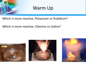 Warm Up - RHS Chemistry