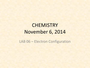 CHEMISTRY SEPTEMBER 11, 2014