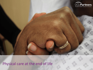 Physical care at the end of life