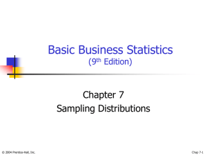 Basic Business Statistics, 9th Edition