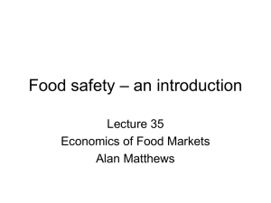 Food safety – an introduction