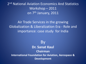 2nd National Aviation Economics And Statistics Workshop – 2011