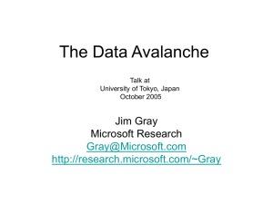Data Avalanche - Microsoft Research