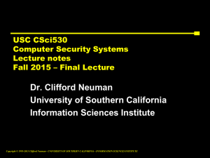PPT - Center for Computer Systems Security