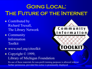 Going Local: The Future of the Internet