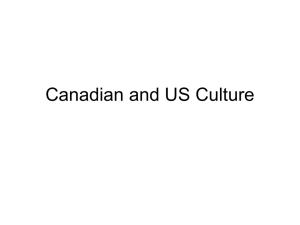 Canadian and US Culture - Humble Independent School District