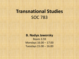 Transnational Studies SOC 783