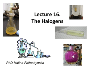 16.The Halogens