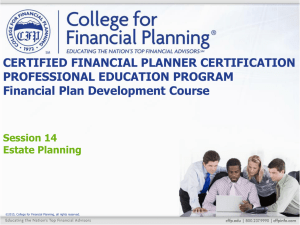 Wills - College for Financial Planning