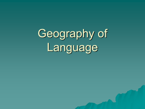 Geography of Language II