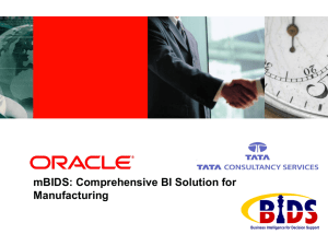 tBIDS: A Comprehensive BI Solution for Telecommunications