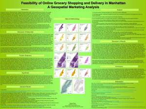 Feasibility of Online Grocery Shopping and Delivery in Manhattan: A