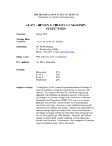 ae 432 – design & theory of masonry structures