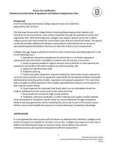 Course Fee Justification Plan Form