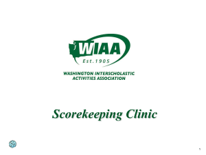 WIAA Scorekeeping Training 2009 v1.3