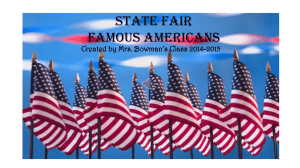 State Fair Famous Americans - Council Rock School District