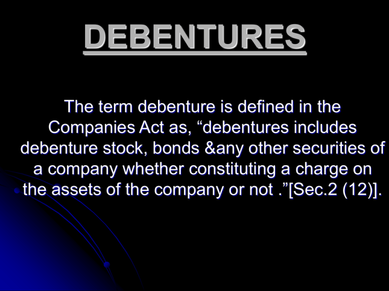 debentures