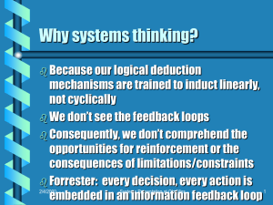 Systems Theory, Systems Thinking and Problem Solving