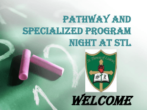Pathways & Specialized Program PP