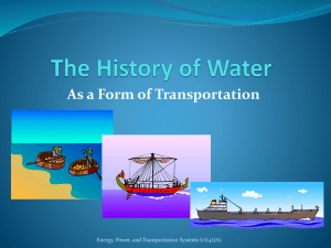 Lesson 04a History of Water Transportation PPT