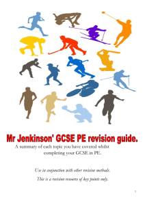 GCSE PE Revision Booklet - Swinton Community School