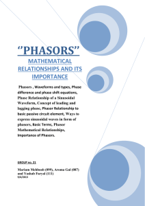 importance of phasors
