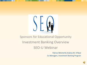 SEO-U_IB_2011_Part 1 - Sponsors for Educational Opportunity