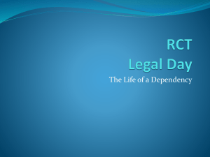 Legal day - Life of a Dependency - final 7.21.15 update w AAG notes