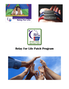 girl scout relay for life patch program