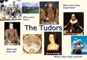 The Tudors - Primary Resources