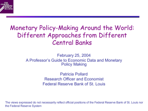 Monetary Policy-Making Around the World - St. Louis Fed