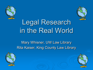 Where Do I Begin? - Gallagher Law Library