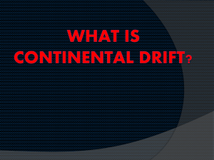 I. Heat flow & Continental drift