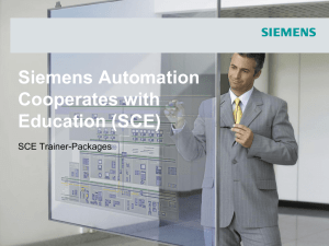 Siemens Automation Cooperates with Education (SCE)
