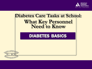 Diabetes Training Power Point Presentation