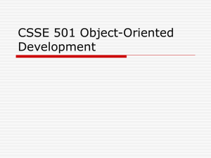 CSSE 501 Object-Oriented Development