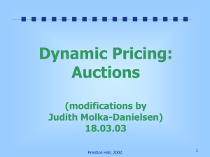 auctions and dynamic pricing