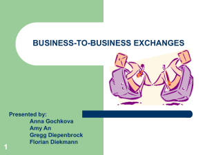 BUSINESS-TO-BUSINESS EXCHANGES