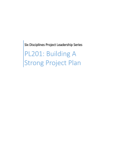 PL201: Building A Strong Project Plan