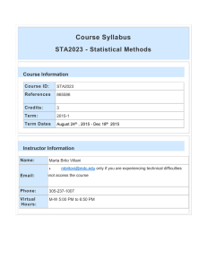 Course Description - MDC Faculty Home Pages