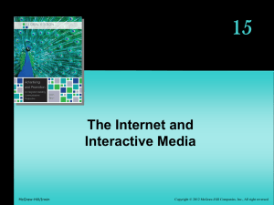 15 The Internet and Interactive Media
