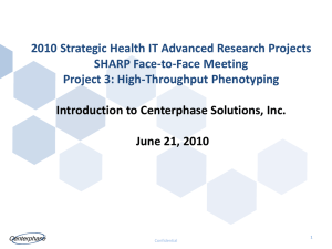 Introduction to Centerphase Solutions, Inc.