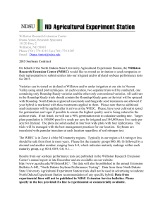 2015 Soybean Contract - NDSU Agriculture