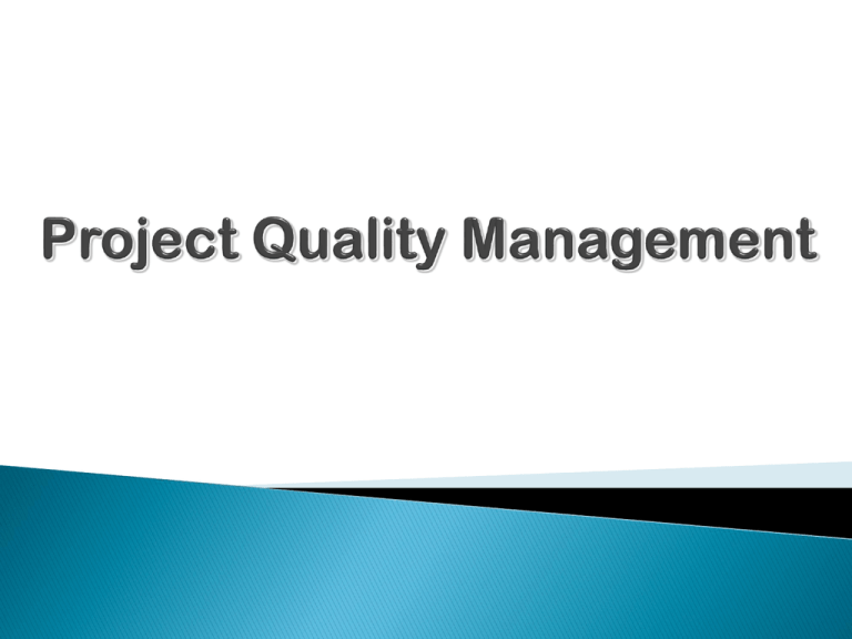 What Is Project Quality 