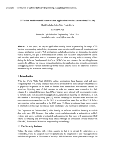 N-Version Architectural Framework for Application Security Automation