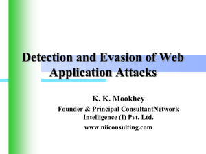 Detection of Web Application Attacks