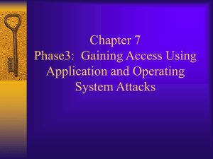 Chapter 7 App and OS Attacks