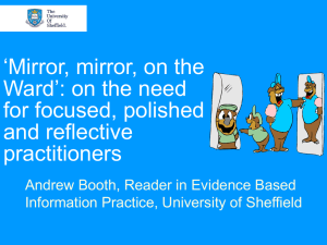 “Mirror, mirror, on the Ward”: on the need for focused, polished and