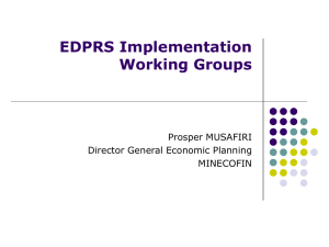 EDPRS IWGs July 2008 - Rwanda Development Partners